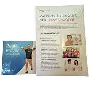 Lot of 4 Books: REAL APPEAL Weight Loss Success Nutrition Fitness + Workout DVDs